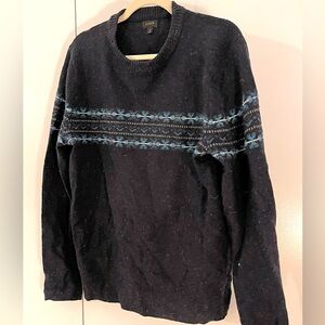 J.Crew men’s merino-lambswool blend donegal sweater in fair isle